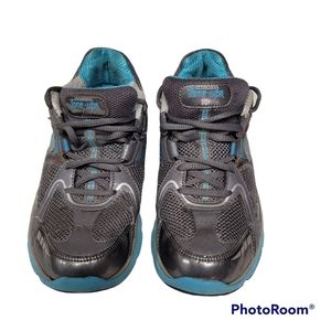 !Skechers Tone ups Blue/Gray Fitness Walking Toning Shoes 11751 Women's Size 8.5